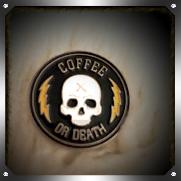 Jewelry - Coffee or Death Pin
